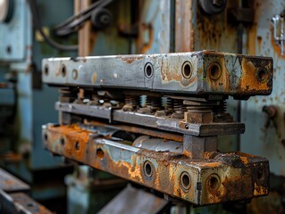 Metal forming press with dies