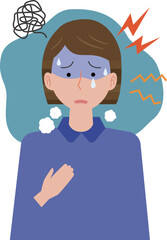 適応障害の女性