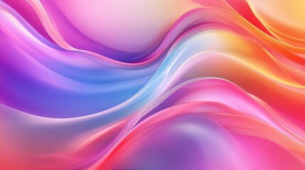 Colorful, smooth curves blending and twisting in dynamic forms, creating a vibrant abstract design, modern abstract, color flow, Colorful Abstract Background