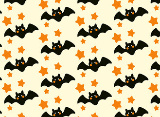 Cute halloween pattern pumpkins Halloween characters, cartoon ghost print for wrapping paper