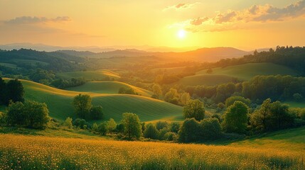 Obraz premium Serene Nature Landscape at Sunrise and A peaceful scene of a tropical beach print of mountains, forests, or oceans.