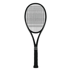 tennis bat silhouette vector