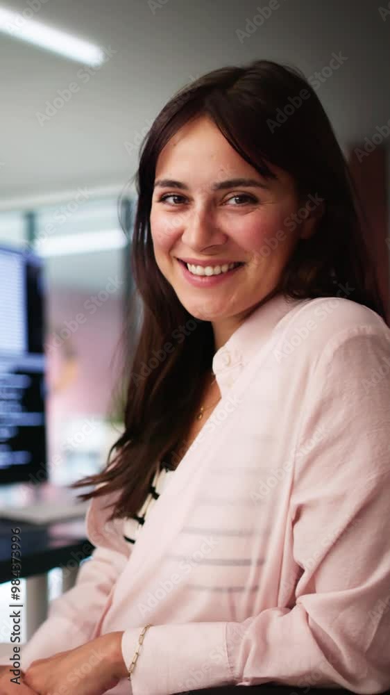 Poster Programmer Woman Coding On Multiple Computers