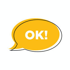OK question word speech bubble. Communication speech bubble with why text