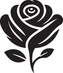 a flower silhouette vector style with a white background. 