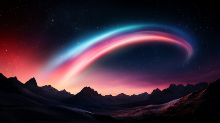 Auroral Arc   A bowshaped aurora that stretches across the sky, glowing with shimmering light