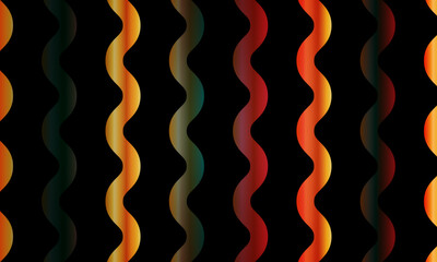 colorful line wave abstract vertical stripes design wallpaper black background. soft color lines pattern.
