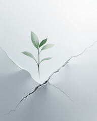 Fototapeta premium Minimalistic plant