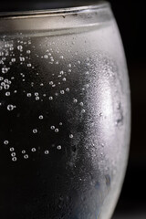 ice soda water with a lot of gas