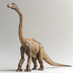 Obraz premium Gigantic Prehistoric Dinosaur Skeleton Exhibit in Natural History Museum