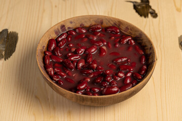 open canned red beans in brine