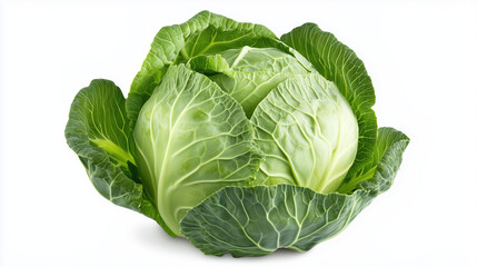 Obraz premium Cabbage isolated on white background.