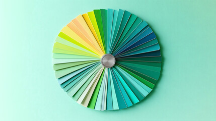 Color Fan with Multiple Shades