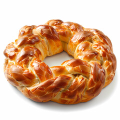 Pain Couronne isolated white background