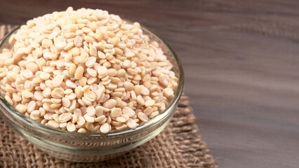 Assorted different types of beans and cereals grains. Set of indispensable sources of protein for a healthy lifestyle. Everyday use at Indian households.