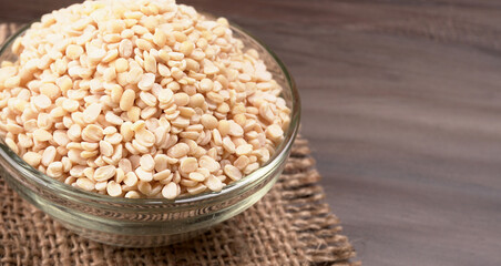 Assorted different types of beans and cereals grains. Set of indispensable sources of protein for a healthy lifestyle. Everyday use at Indian households.