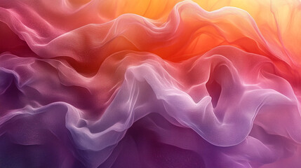 Obraz premium A vibrant abstract fabric texture, showcasing flowing waves of pastel colors blending beautifully in a soft, dreamy composition.