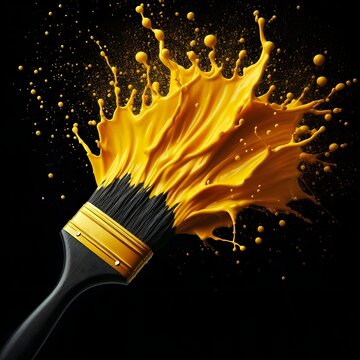 Energetic paintbrush photography
Detailed paintbrush bristles