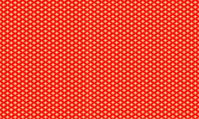 Red background with luxurious golden Thai ethnic pattern designed for fabric printing.