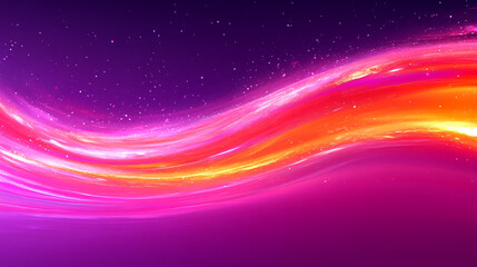 Obraz premium Vibrant abstract swirl showcasing a blend of pink, orange, and purple hues with a cosmic backdrop, perfect for creative projects.