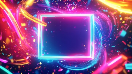 Obraz premium Vibrant Black Friday Design with Animated Frame