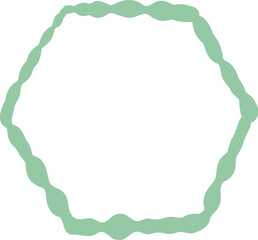 Obraz premium Hand Drawn Hexagon Scrapbook