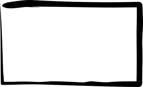 Rectangle ink empty. Text box and frames