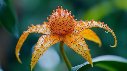 Bulbophyllum Orchid in Papua New Guinean Jungle