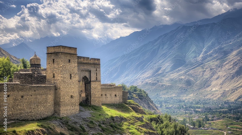 Wall mural castle