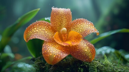 Fototapeta premium Odontoglossum Orchid in Ecuadorian Cloud Forest
