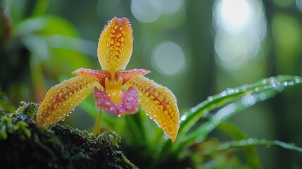 Gongora Orchid in Colombian Lowland Forest