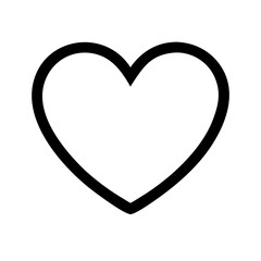 Collection of Love Heart Symbol Icons . Love Illustration Set with Solid and Outline Vector Hearts.