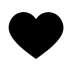 Collection of Love Heart Symbol Icons . Love Illustration Set with Solid and Outline Vector Hearts.