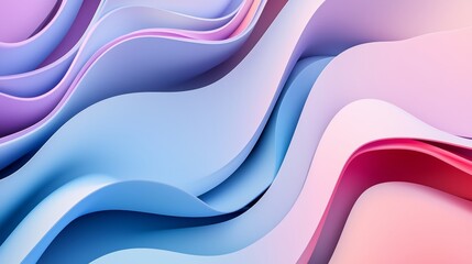 Obraz premium Colorful abstract background with smooth waves, curves and lines forming an abstract pattern. Perfect for a trendy banner, poster, flyer or website header