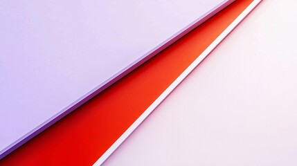 Vibrant red and purple paper sheets in a diagonal line, perfect for text or design elements. Modern geometric shape for presentations, flyers, posters, and more
