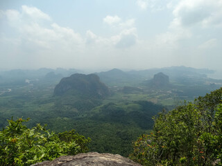 Obraz premium Mountain View from Khao Ngon Nak Viewpoint, Krabi, Thailand