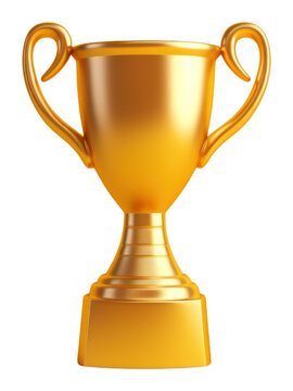 PNG Hand holding a trophy gold achievement investment.