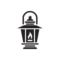 Lantern silhouette, lantern icon ,vector design © Mrio graphi