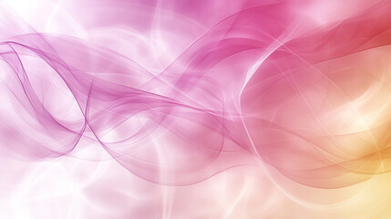 Fototapeta premium Soft, flowing abstract background with gentle pink and yellow hues, perfect for creative projects, wallpapers, and digital designs.