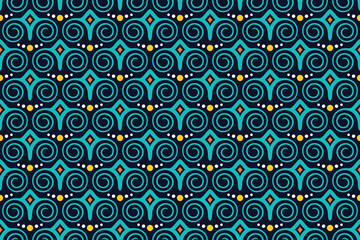 Seamless pattern with abstract vector