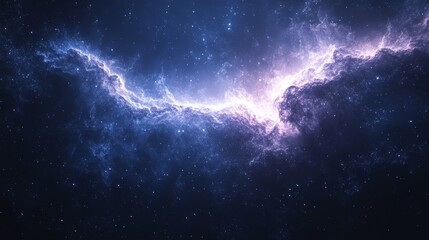 Obraz premium A beautiful blue and purple sky with many stars