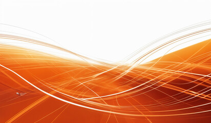 Fototapeta premium Orange and white abstract technology background