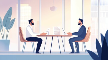 Boardroom in an Indian company, executives reviewing financial reports, modern corporate setting