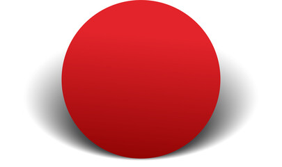 Circle red paper and shadow. Decoration design