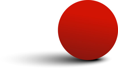 Circle red paper and shadow. Decoration design