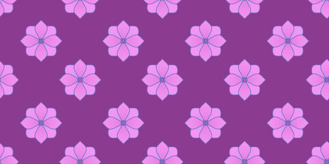  simple seamless pattern of colorful flowers, cute and simple flower pattern perfect for your projects