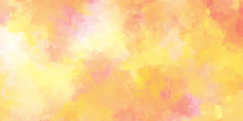 abstract watercolor background .watercolor background with pink and yellow color. Fantasy light red, pink shades watercolor background. subtle watercolor pink yellow gradient illustration.	
