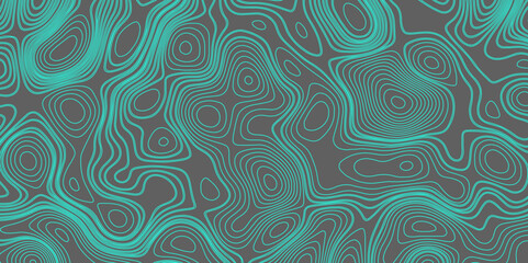 Seamless pattern wave lines Topographic map. Geographic mountain relief. 