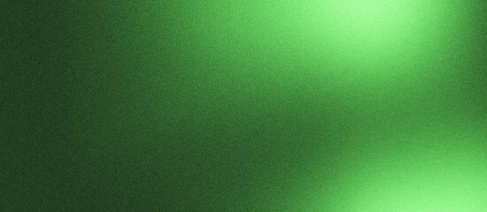 Black deep green grainy gradient background with blazing neon green light and noise texture effect banner in the background