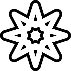 Stars line icons set, twinkle, burst, sparkles